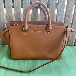 Michael Kors Selma Large Saffiano Leather Satchel